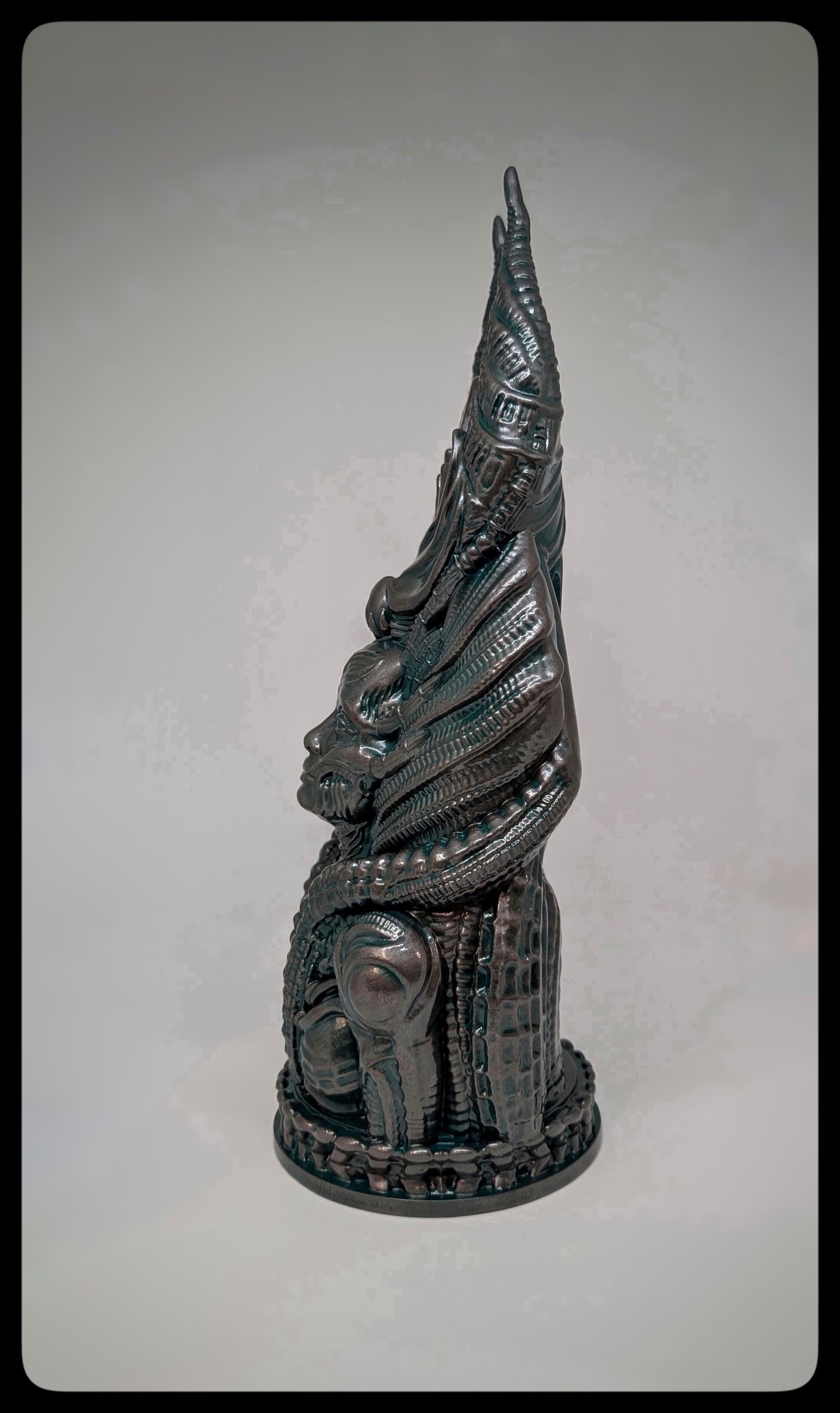 Inspired by H.R. Giger – Totem 3D Resin Sculpture 12.8" (32.5 cm/325 mm)