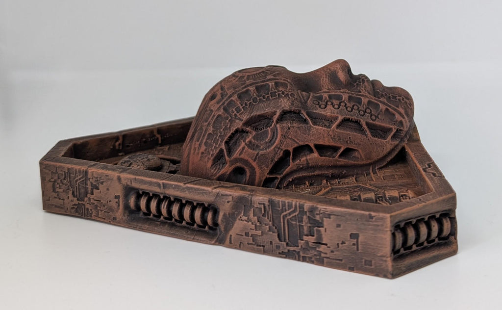 Inspired by H.R. Giger Biomechanical Triangle 5.9" 3D Resin Print Model