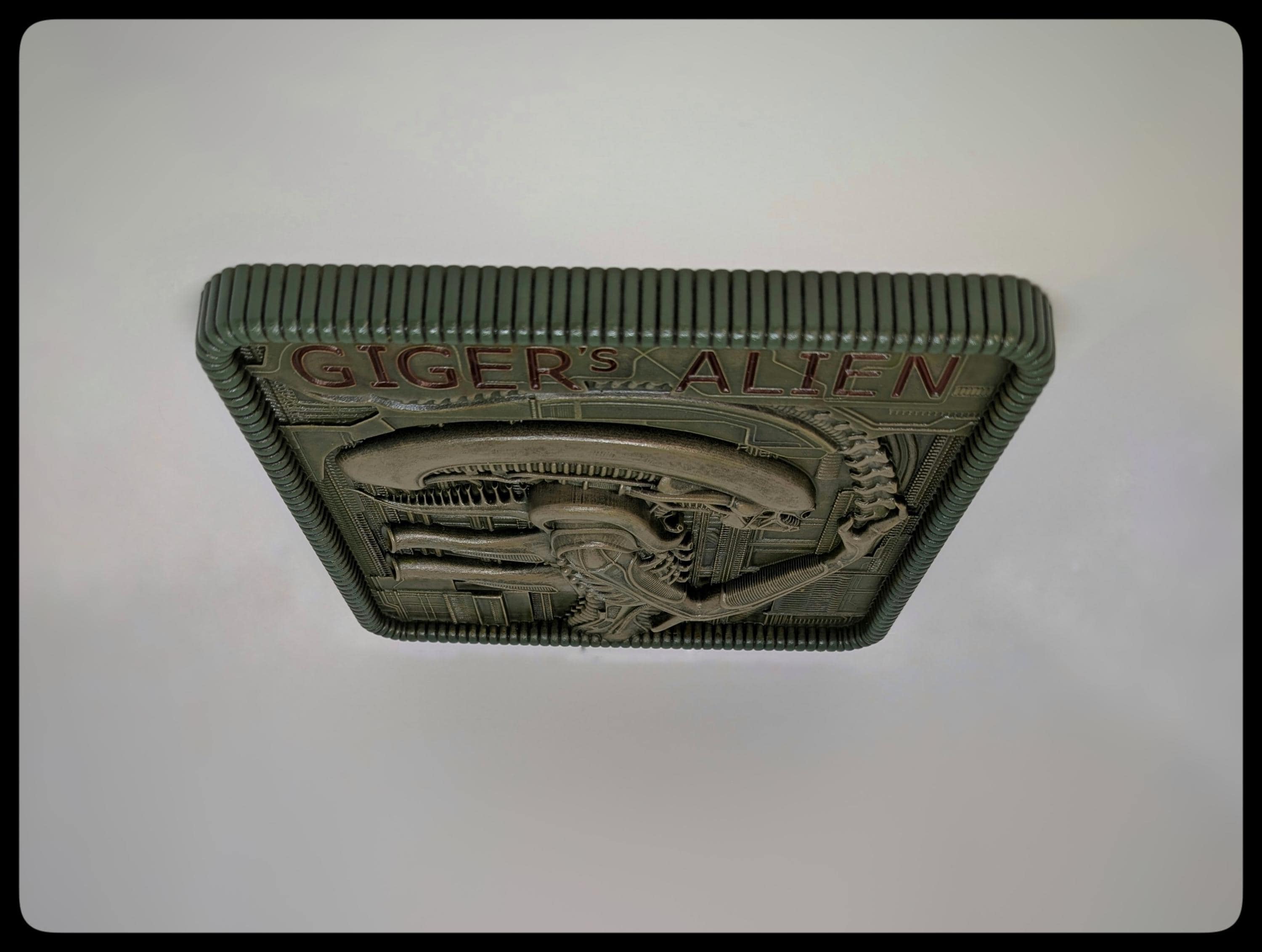 Inspired by H.R. Giger – Alien Wall Plaque 10.2 in (26 cm / 260 mm) 3D Resin Art