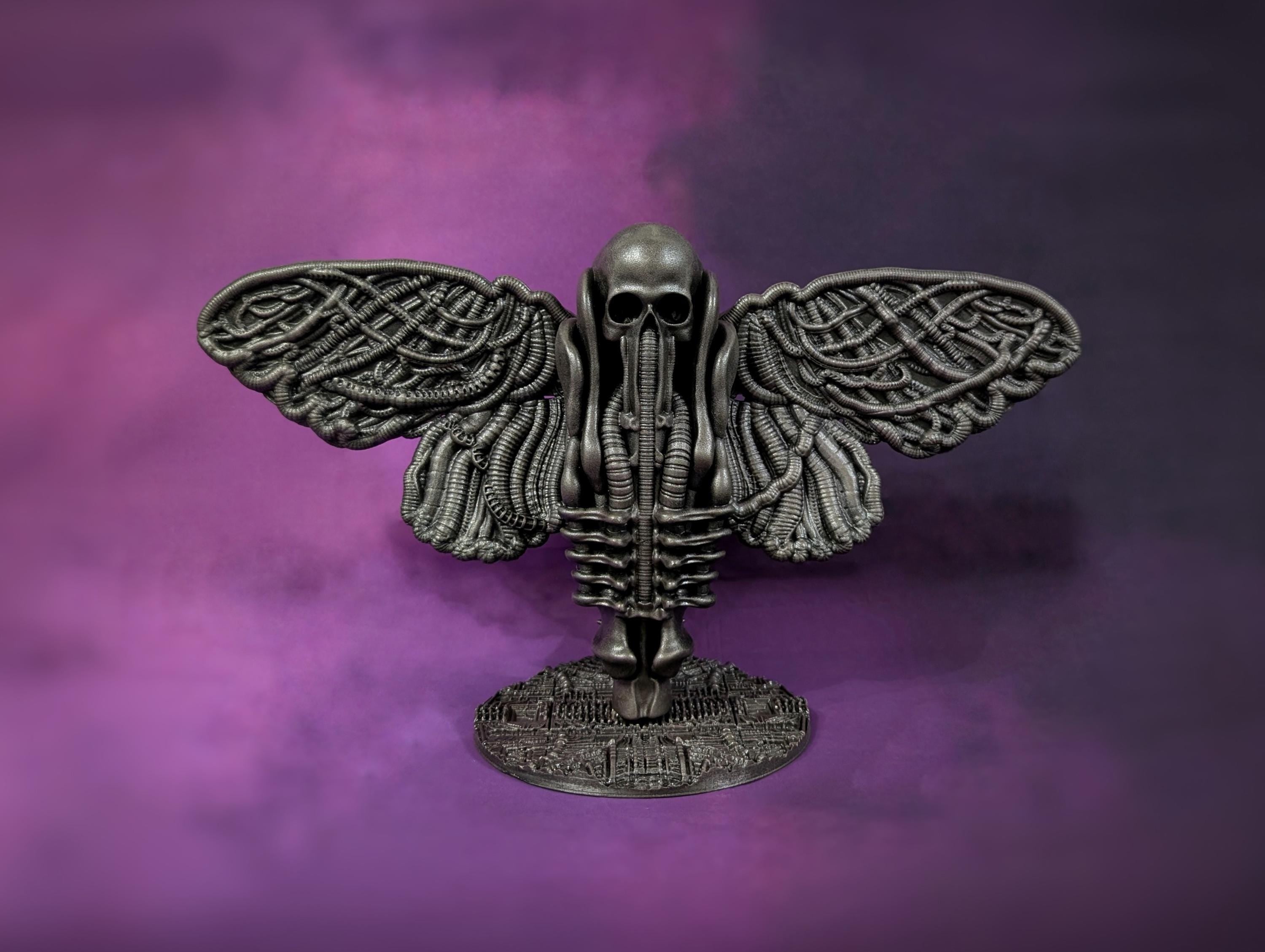 Inspired H.R. Giger - Death Moth / Width 15.3 in (39 cm / 390 mm) / Design Carlito Brigante