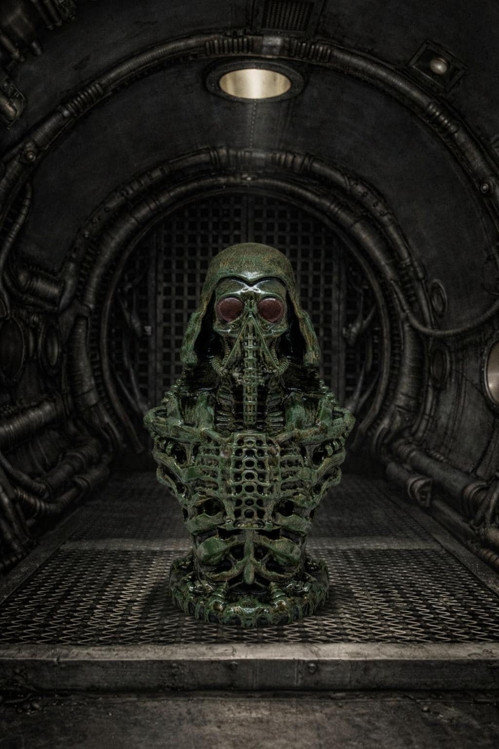 Biomechanical Art Inspired Darth Vader 3D Resin Sculpture 10.2 in (26 cm/260 mm)