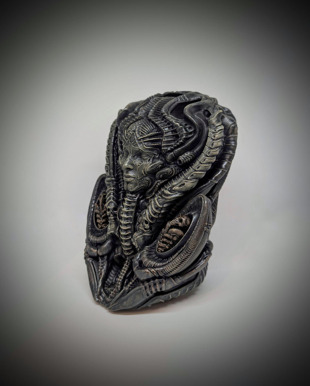 Inspired by H.R.Giger, Bio Craft -Mother Urn Statue 8.7"(22cm/220mm)