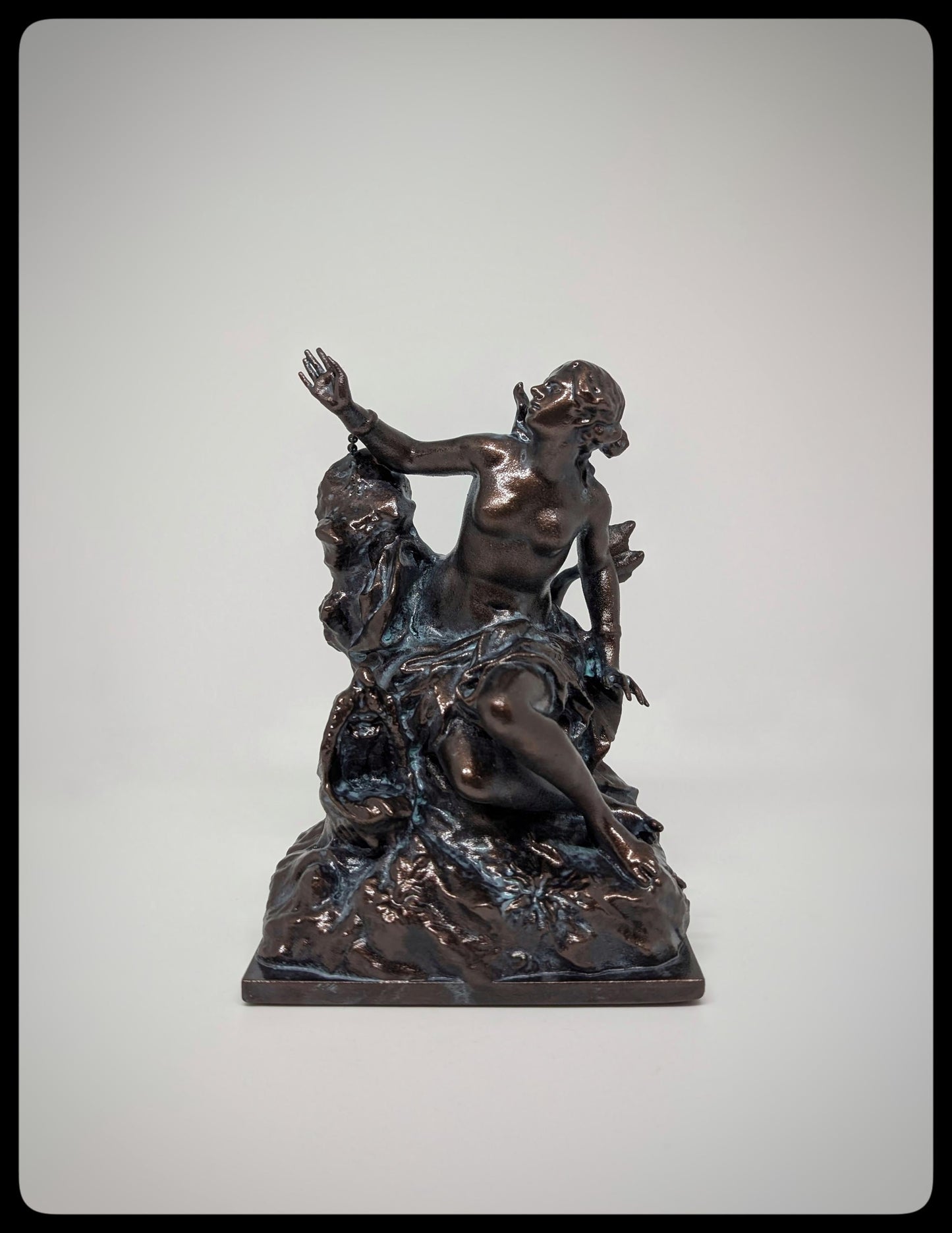 Andromeda and the Sea Monster 3D Resin Sculpture Height 6.1" (15.5 cm/155 mm)