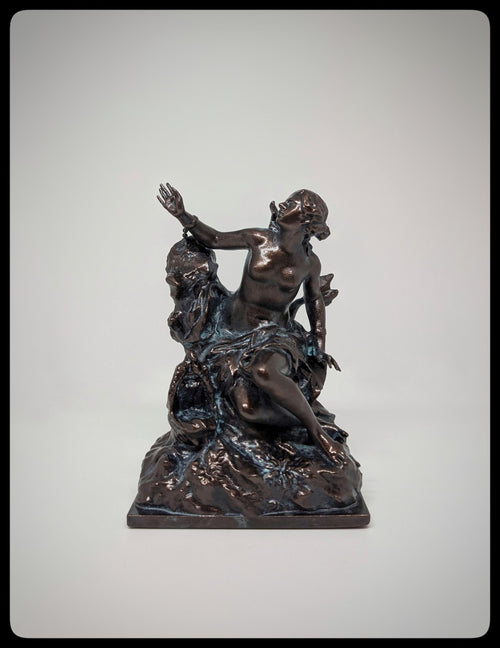 Andromeda and the Sea Monster 3D Resin Sculpture Height 6.1" (15.5 cm/155 mm)