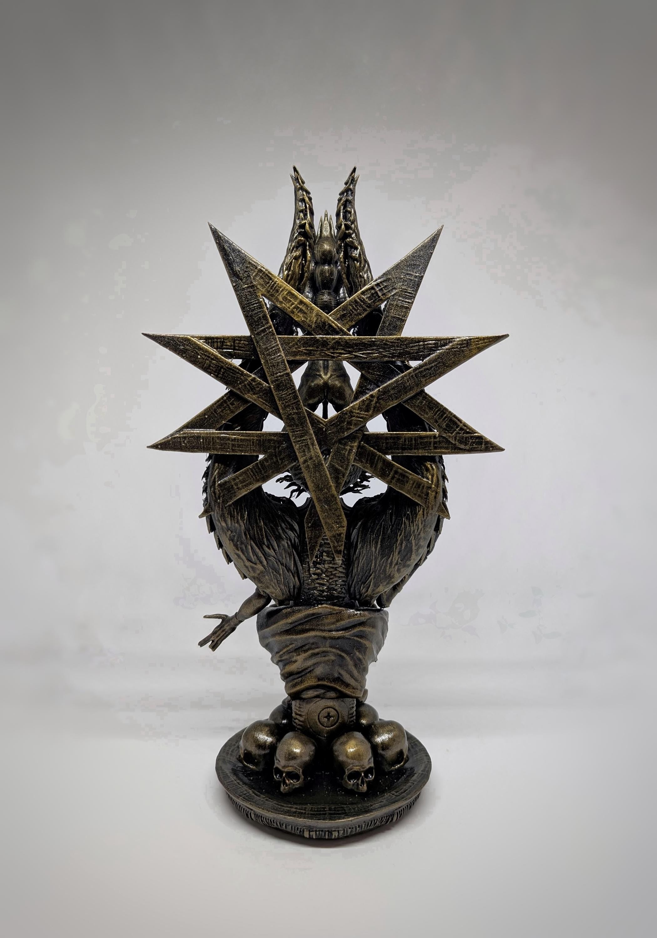 Inspired H.R. Giger Baphomet 3D Resin Sculpture 11.8" (30 cm/300 mm)