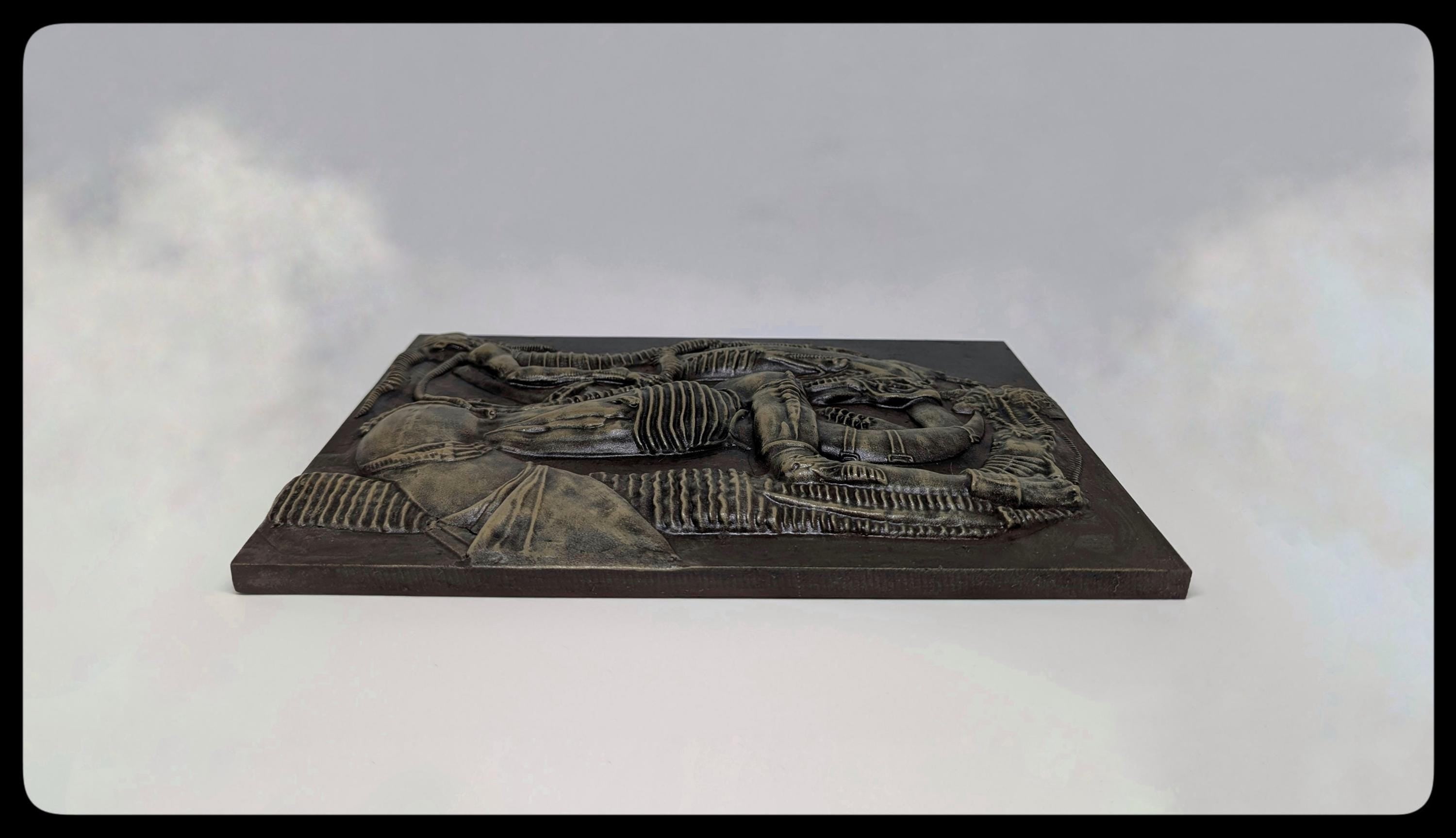 Inspired by H.R.Giger Necronom V Wall Sculpture 8.5in(21.5cm)x12.2in(31cm) 3D Resin