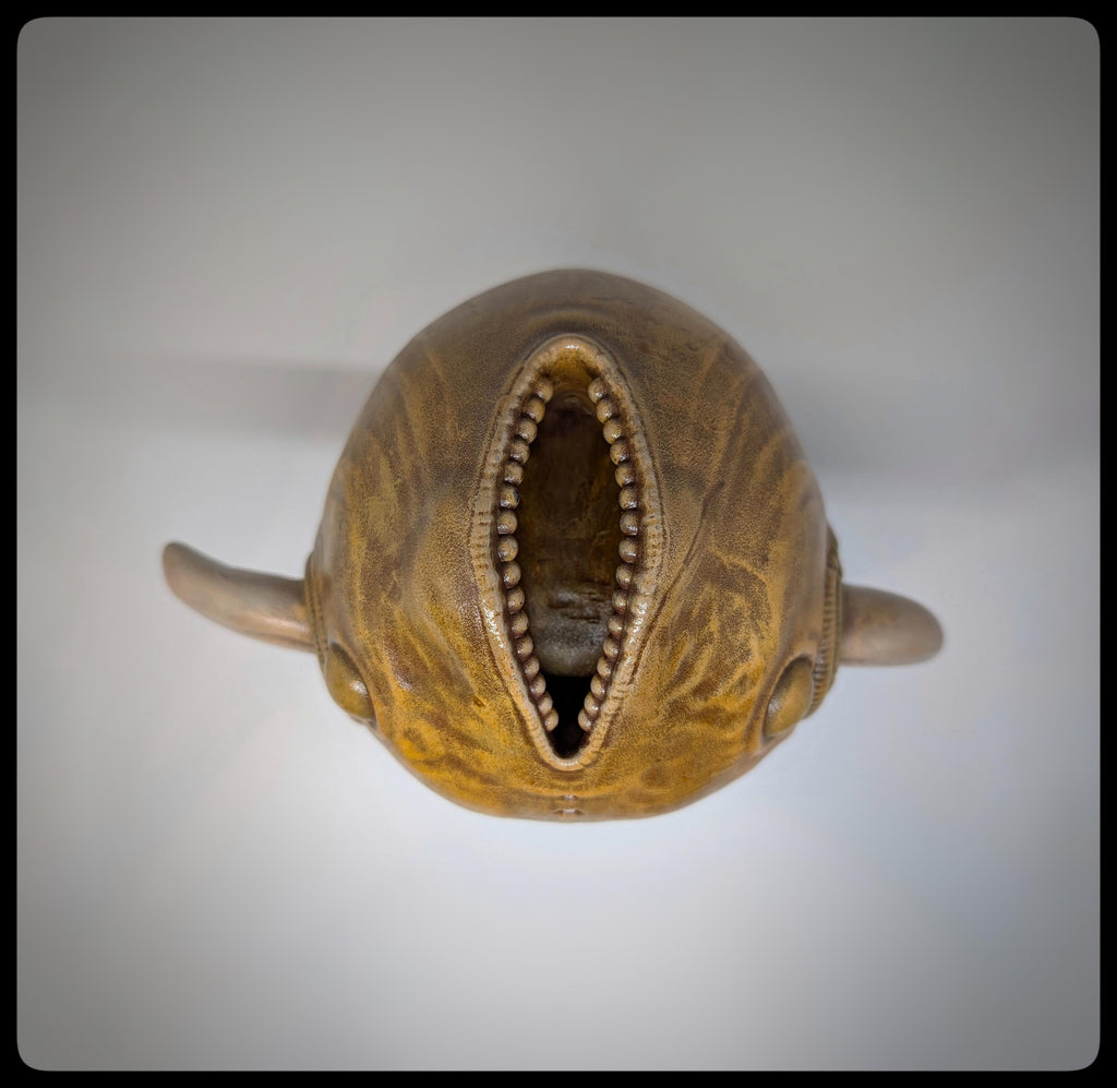 Inspired by H.R. Giger  Fish Head “The Tourist” 9in (23cm/230 mm) 3D Resin Sculpture