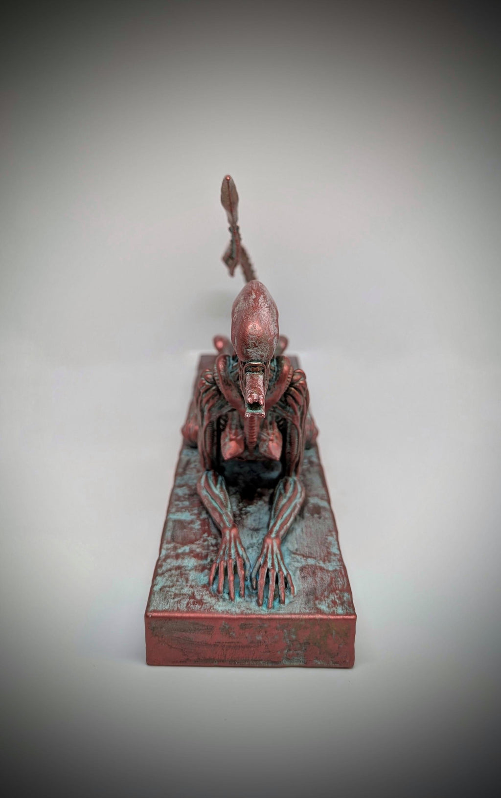 Inspired H.R.Giger Alien Sphinx figure 6.9" (17.5 cm) H x 11.8" (30 cm) L /3D Resin