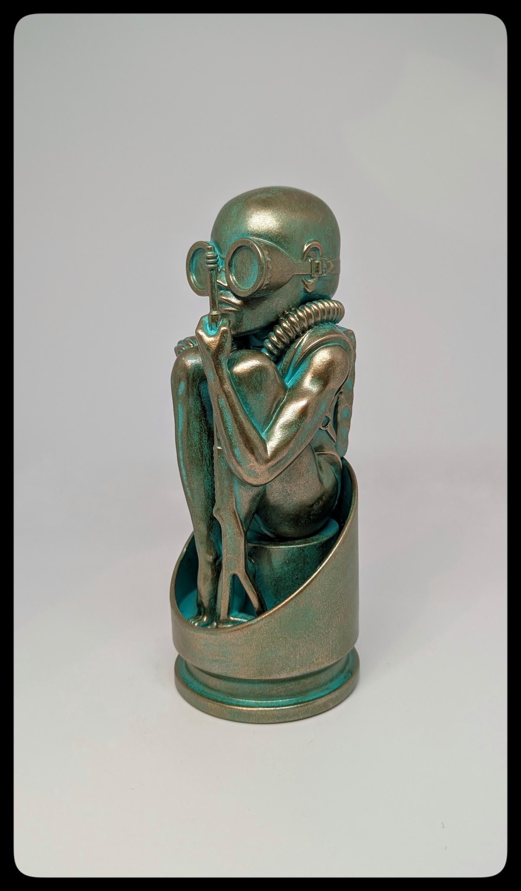 H.R. Giger Inspired Birth Machine Bullet Baby 3D Resin Figure – 8.07 inches (20.5 cm/205 mm)