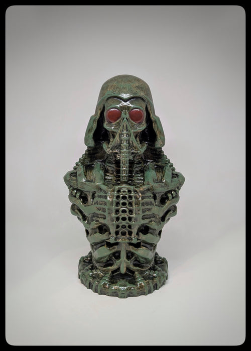 Biomechanical Art Inspired Darth Vader 3D Resin Sculpture 10.2 in (26 cm/260 mm)