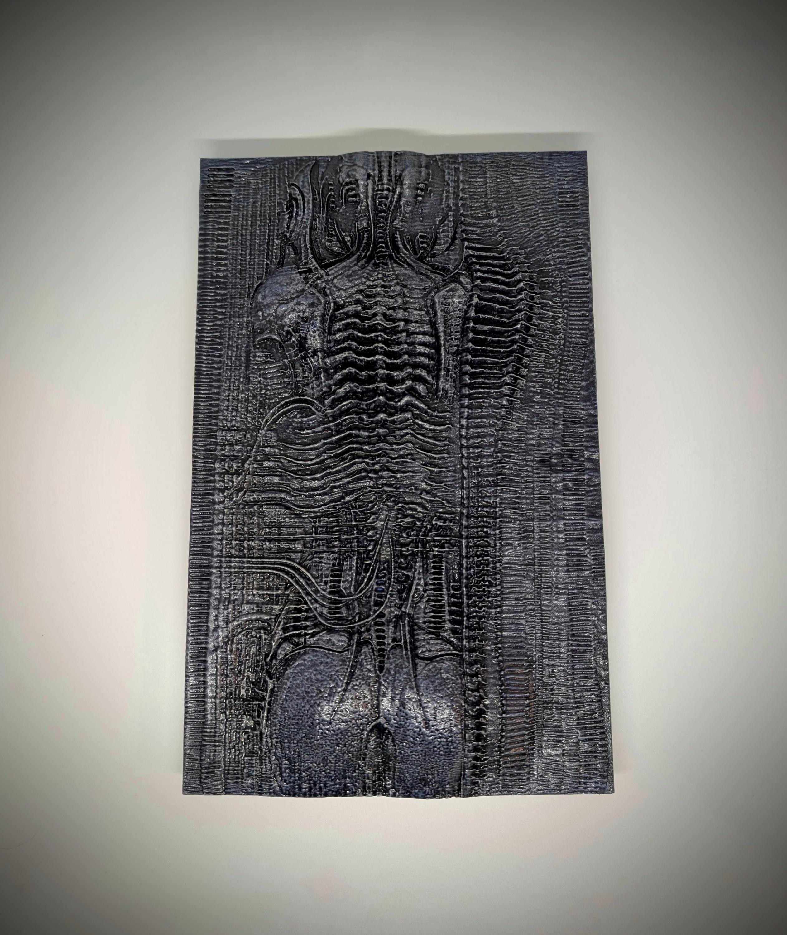 H.R. Giger New York-Inspired 3D Resin Wall Plaque – 11.6 in (29.5 cm / 295 mm)
