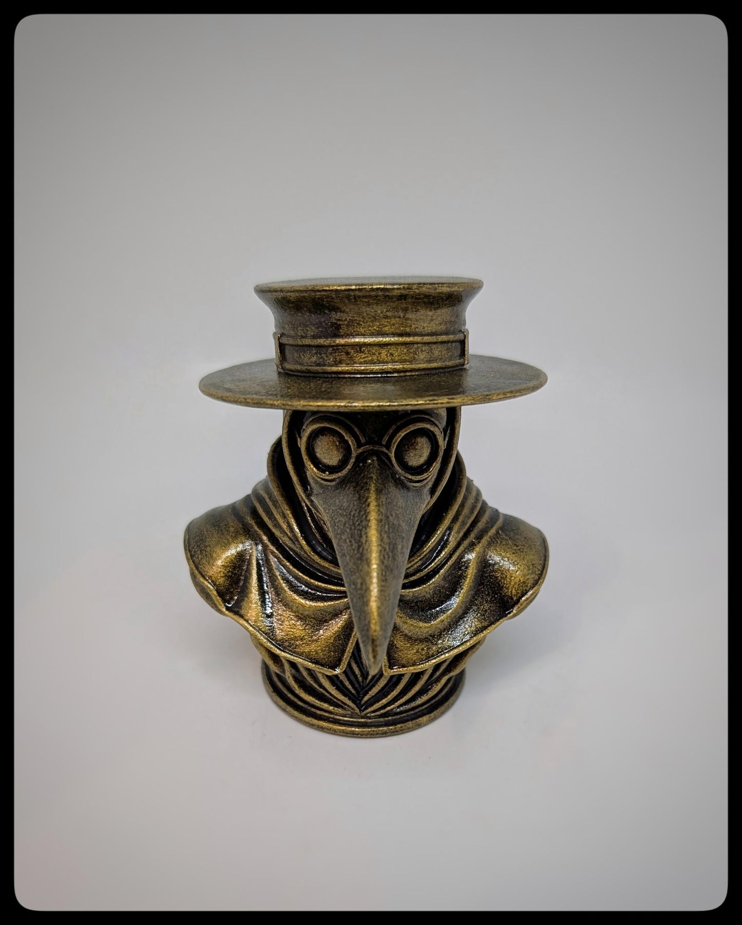 Plague Doctor Bust -3D Resin Sculpture Height 4.13" (10.5 cm/105 mm)