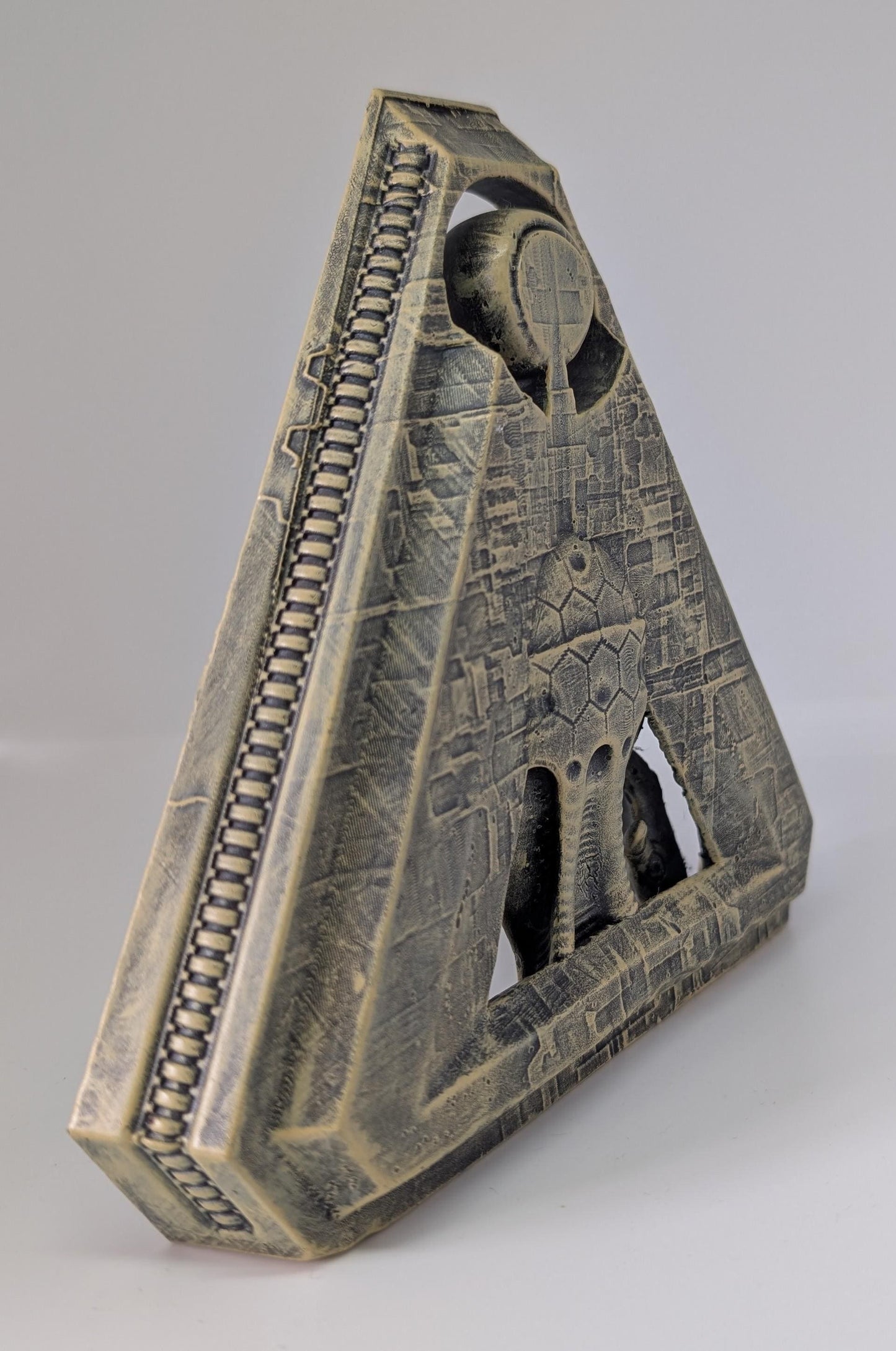 Inspired by H.R. Giger Biomechanical Triangle 6.5" 3D Resin Print Model