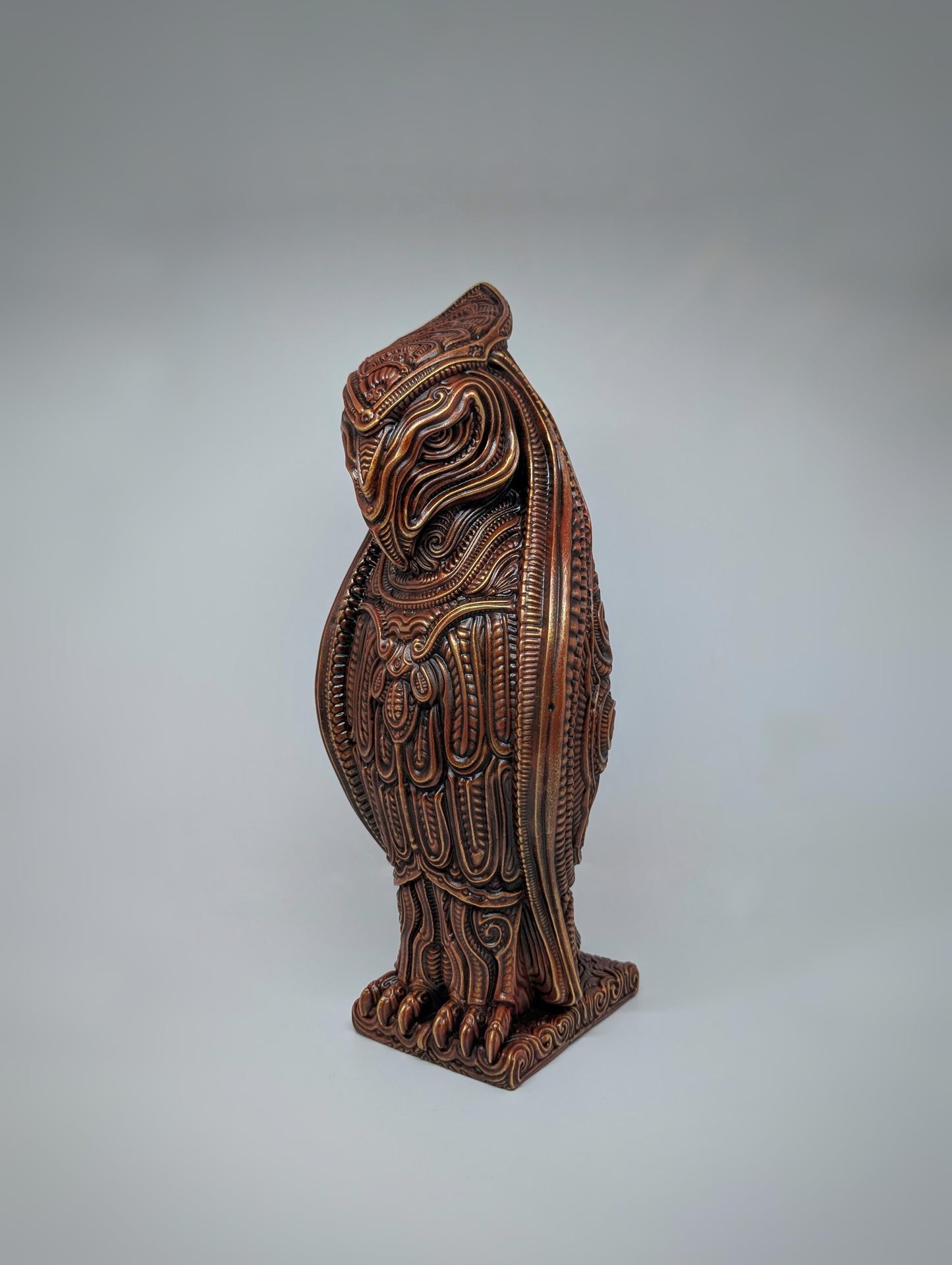 Falcon 3D Resin Sculpture / Height 13.2 in (33.5 cm / 335 mm) / Design by Zane Rogers