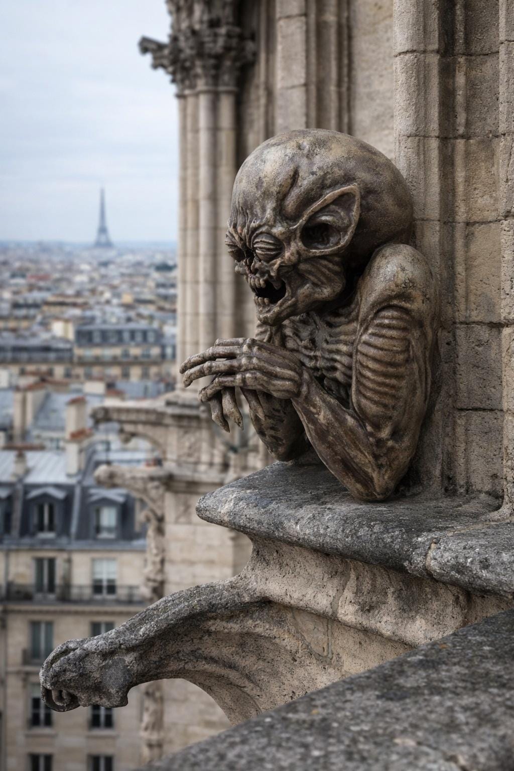 Inspired by H. R. Giger Demon 3D Resin Sculpture Height 8.27 in (21 cm/210 mm)
