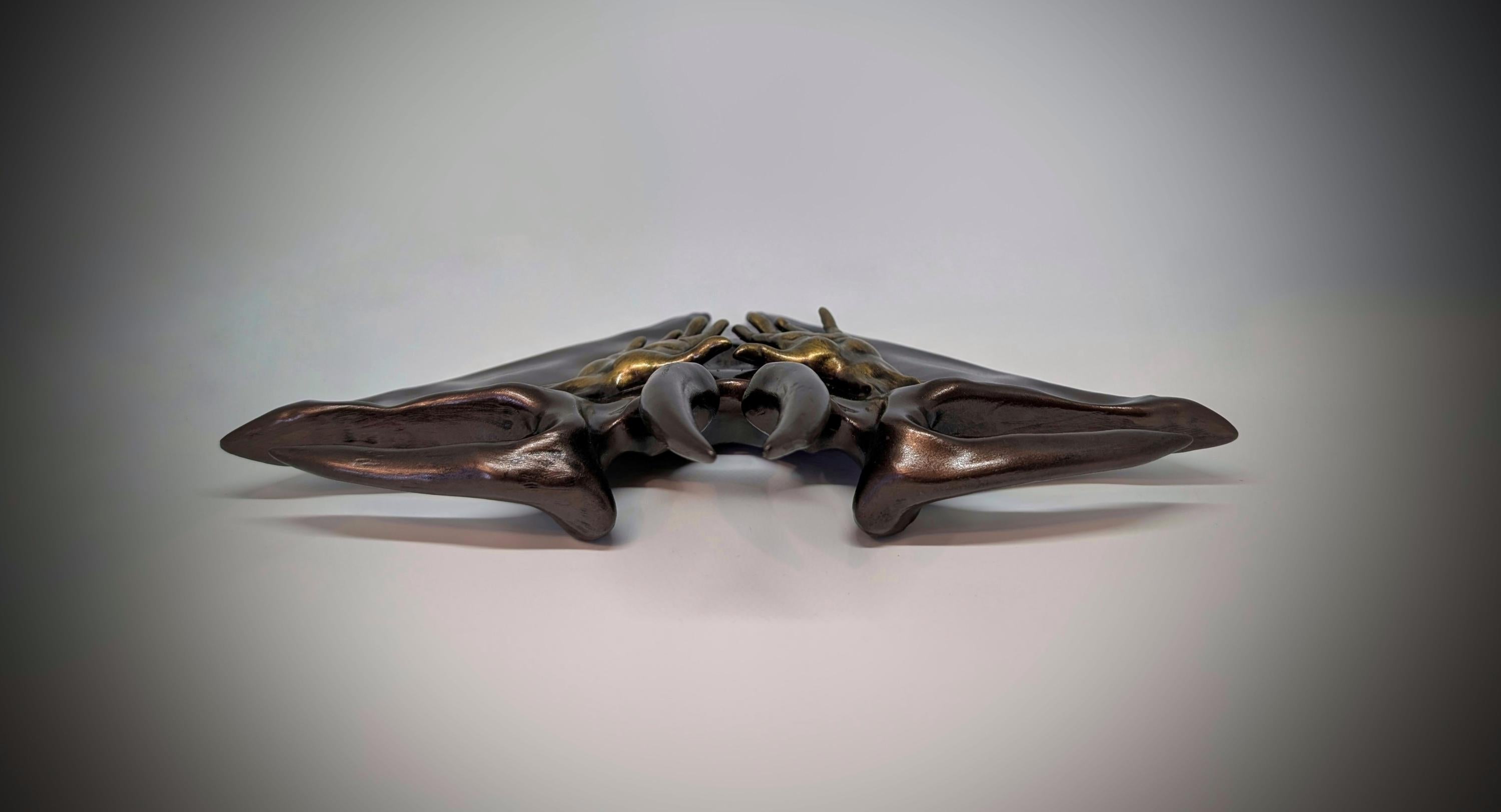 Inspired by HR Giger Secret Society 3D Resin Wall Sculpture 10.2in (26 cm / 260 mm) 3D sculpted by Carlito Brigante