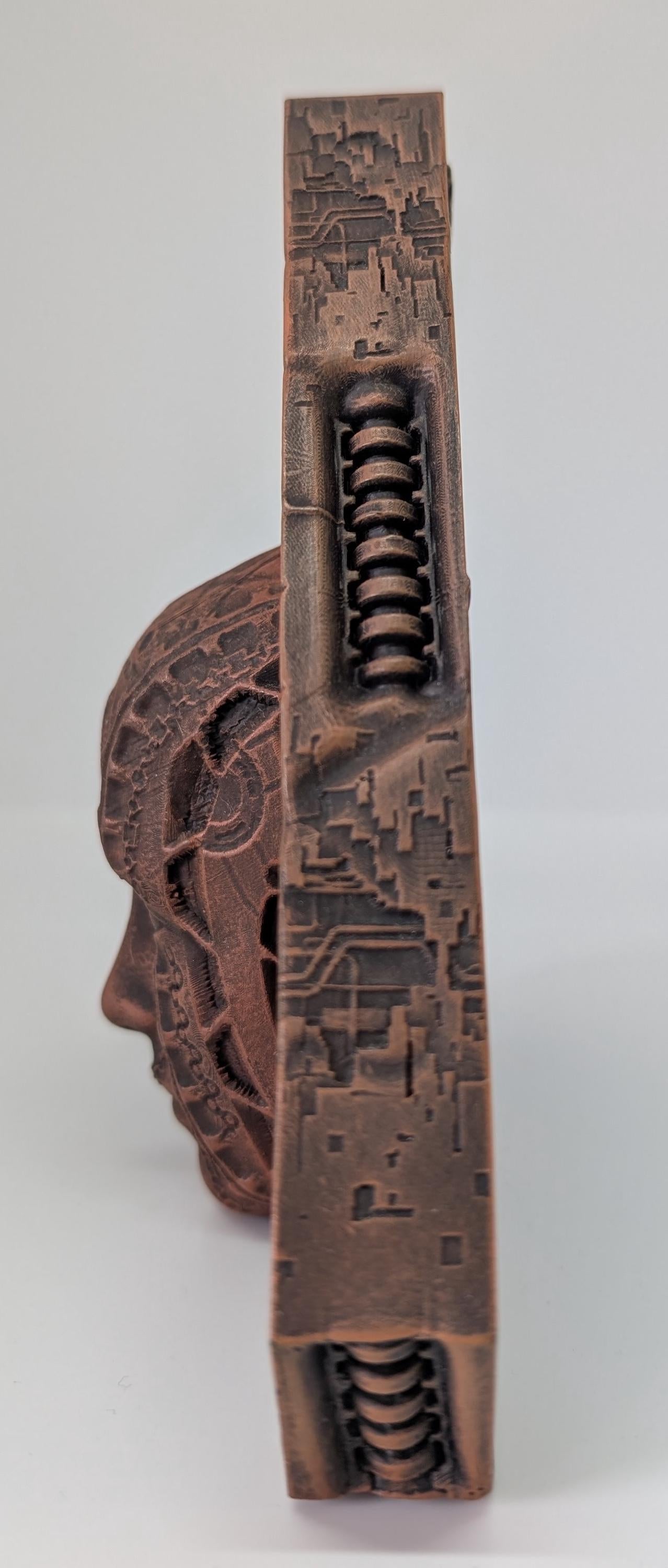 Inspired by H.R. Giger Biomechanical Triangle 5.9" 3D Resin Print Model
