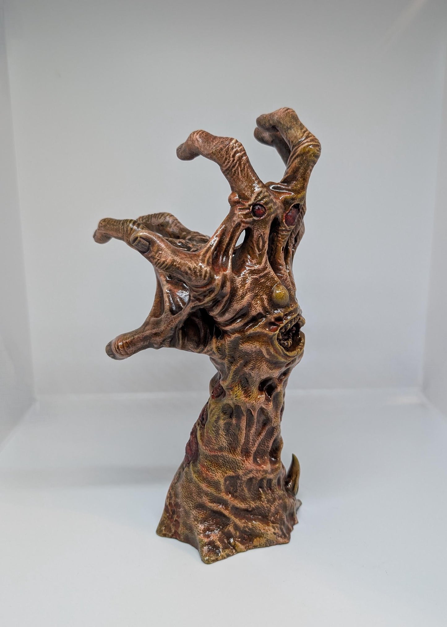 Zombie Split Hand 3D Printed Resin Sculpture / hand painted -Height 10,2 Inches (26 cm  / 260 mm)