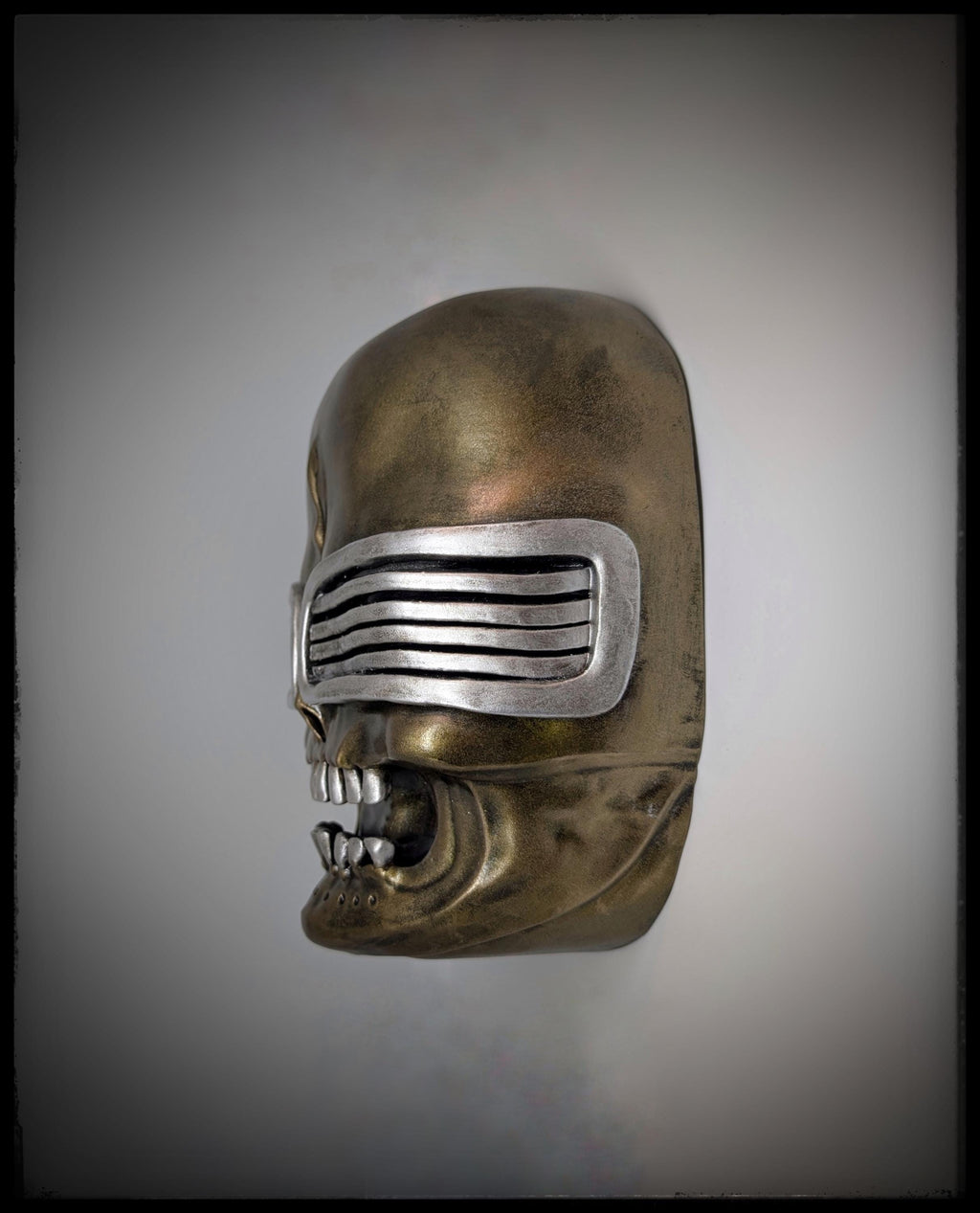 Inspired by H.R. Giger Bombs (1983) Wall Sculpture 10.6x9.3in (27x23.5cm)