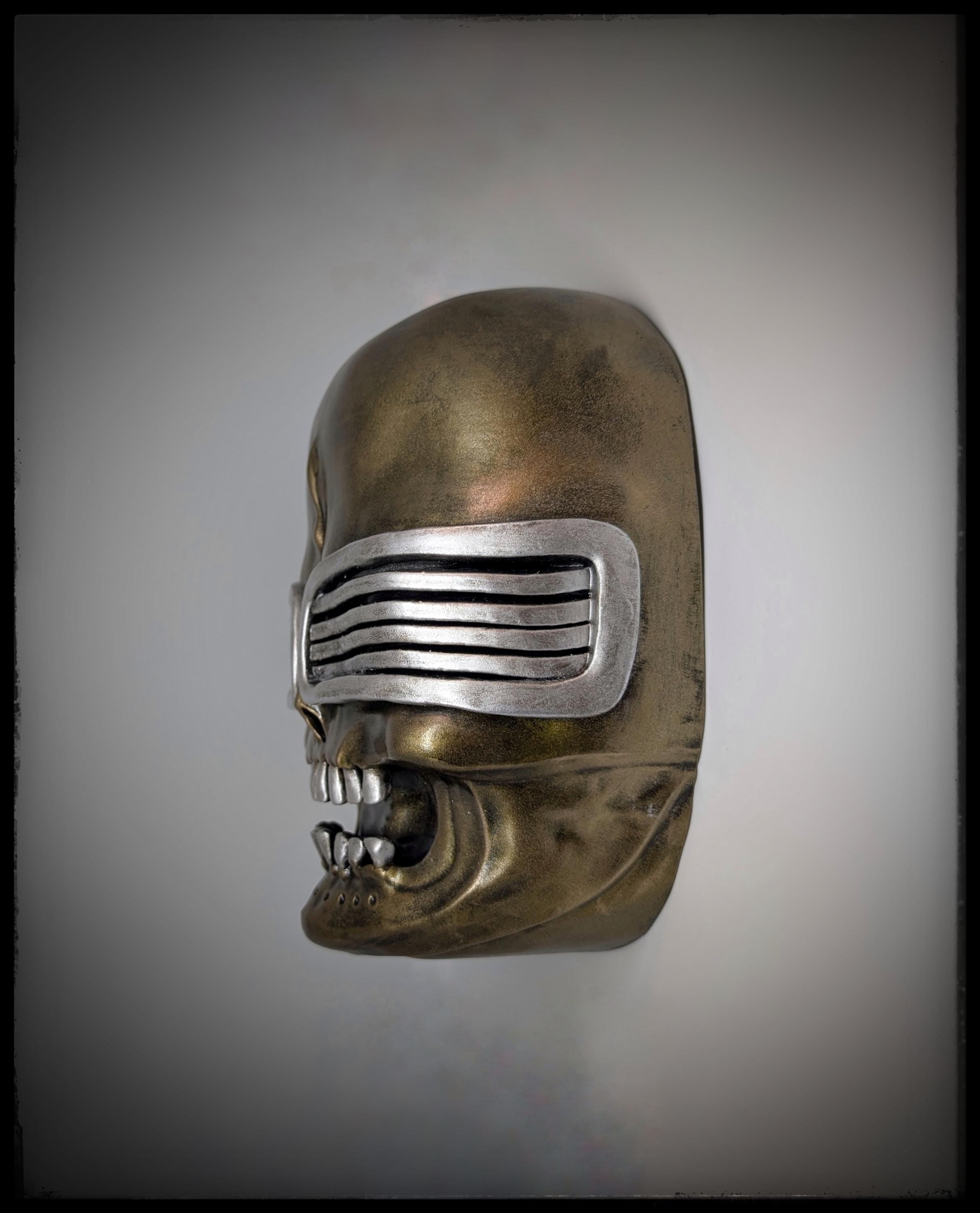 Inspired by H.R. Giger Bombs (1983) Wall Sculpture 10.6x9.3in (27x23.5cm)