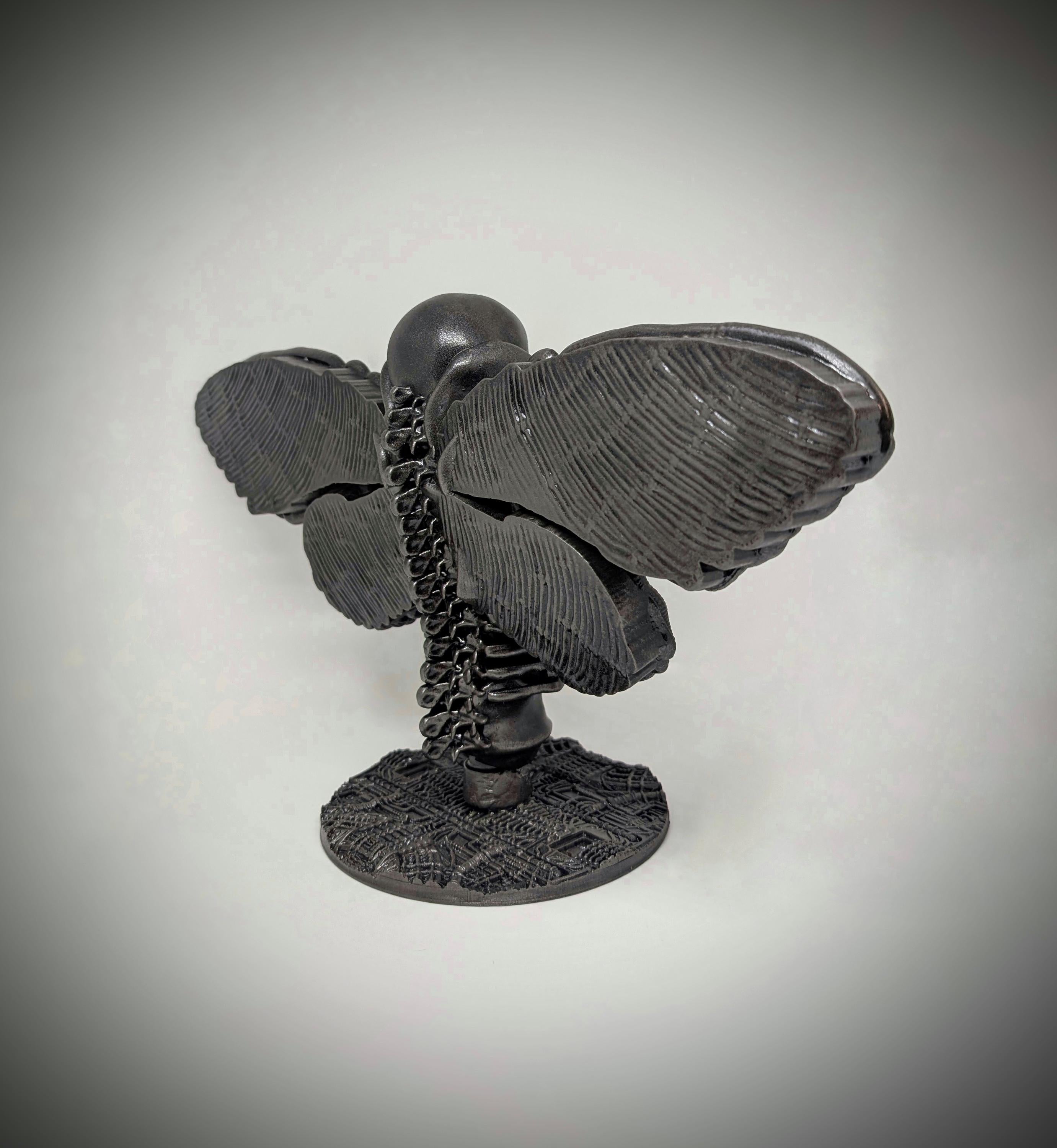 Inspired H.R. Giger - Death Moth / Width 15.3 in (39 cm / 390 mm) / Design Carlito Brigante