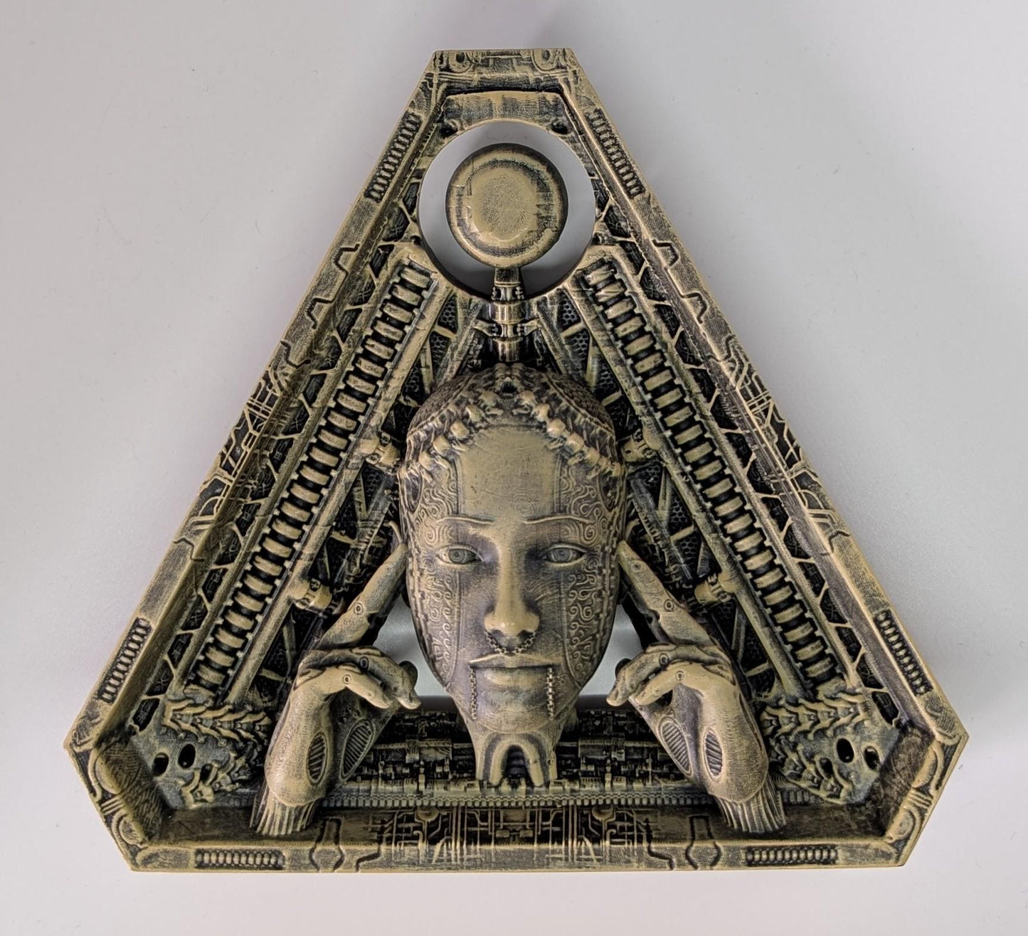 Inspired by H.R. Giger Biomechanical Triangle 6.5" 3D Resin Print Model