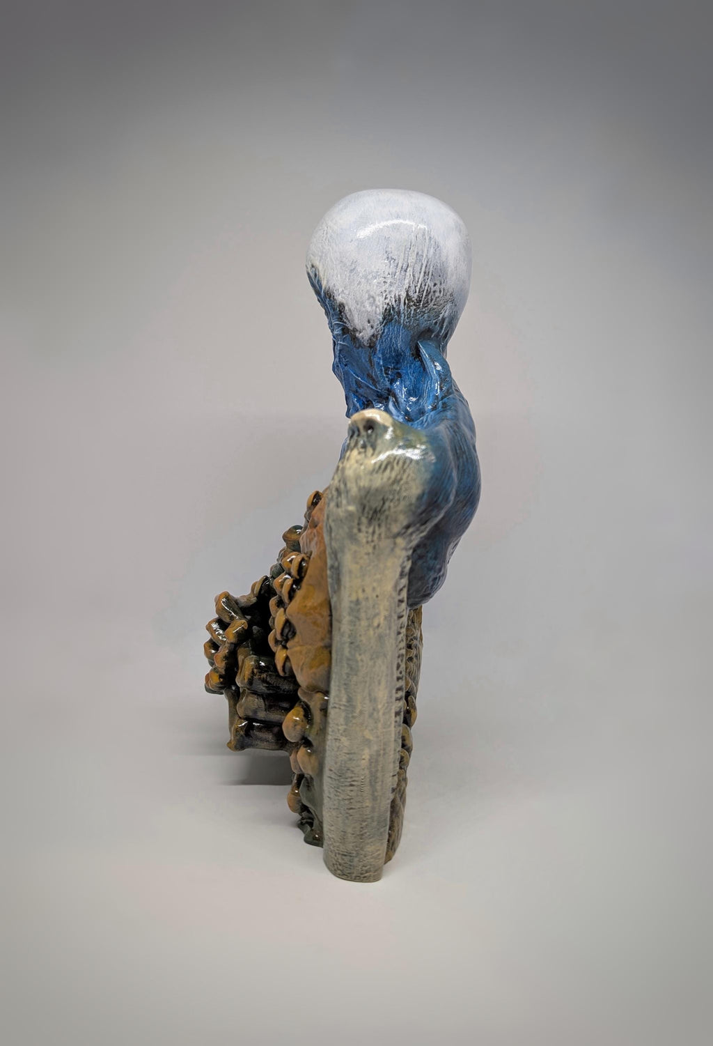 Inspired by Zdzisław Beksiński - A Man  - 3D Resin Sculpture 10.63 inches (27 cm)