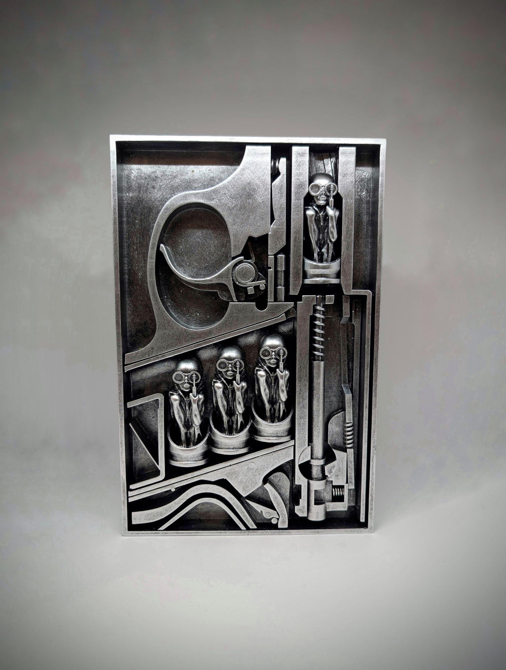 H.R. Giger Birth Machine Inspired / 3D Printed Resin Sculpture  12.2 in (31 cm/310 mm)