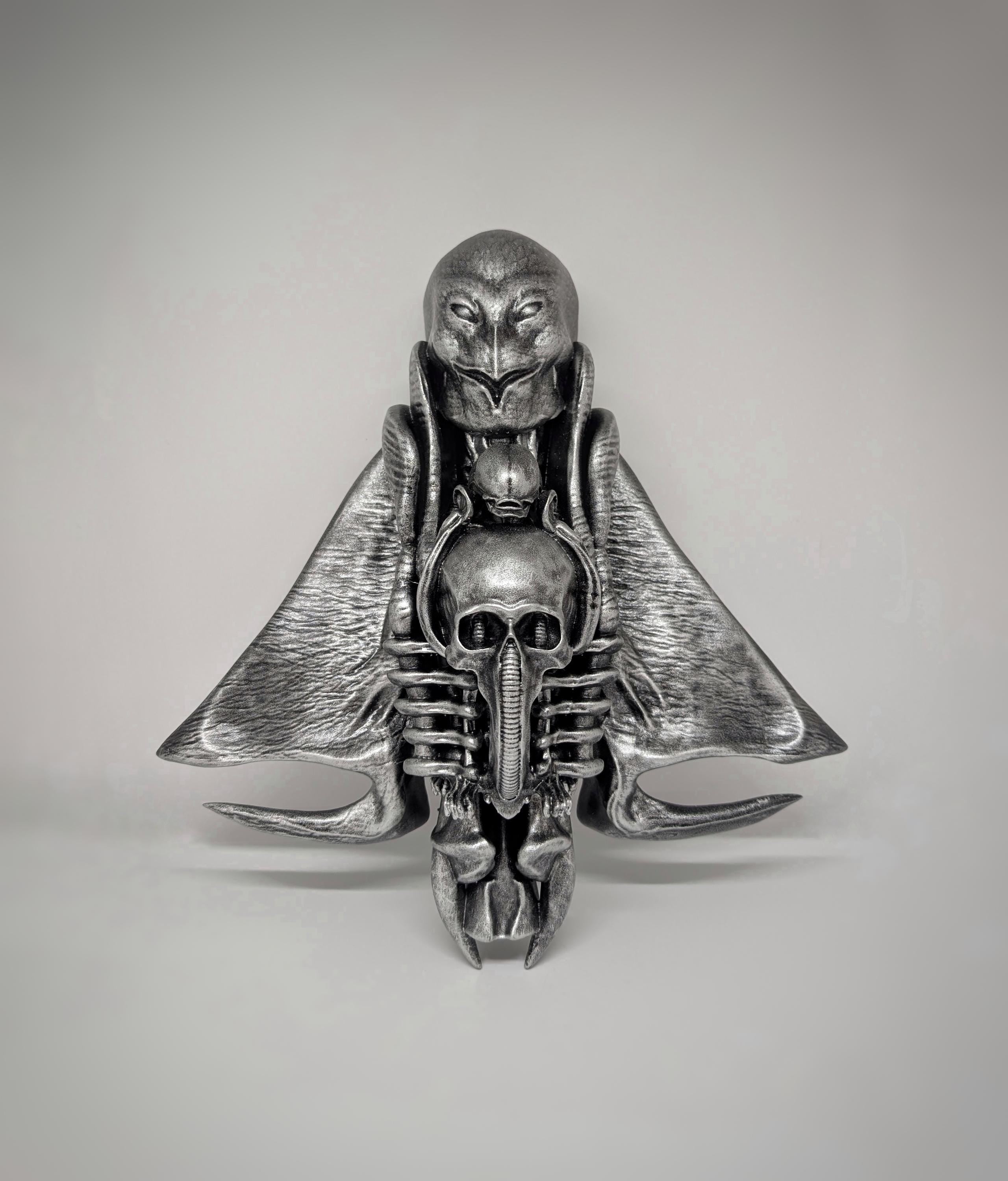Inspired by H.R. Giger Mashup Wall Sculpture 3D Resin 11.8in (30 cm/300 mm)