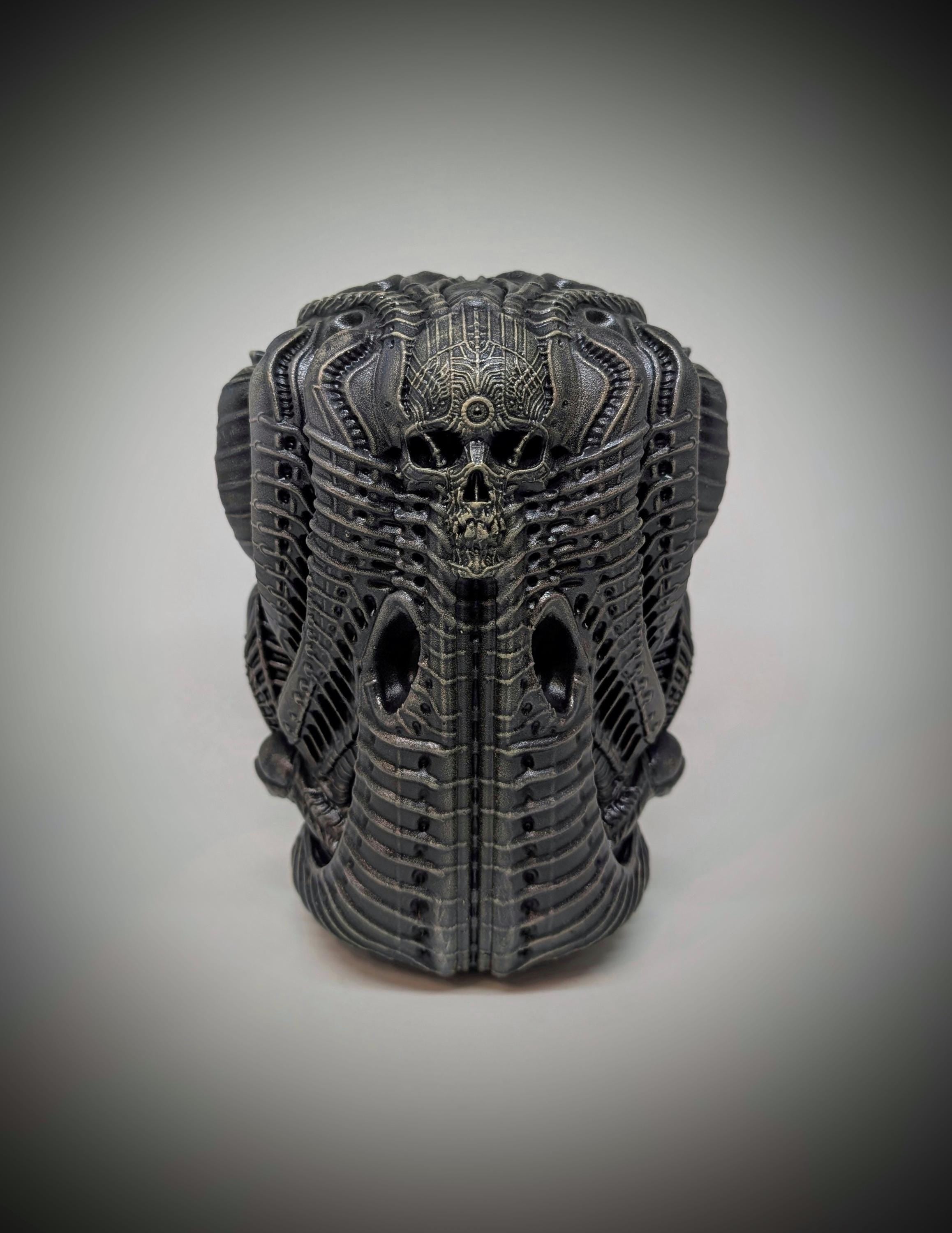 Inspired by H.R.Giger, Bio Craft -Mother Urn Statue 8.7"(22cm/220mm)