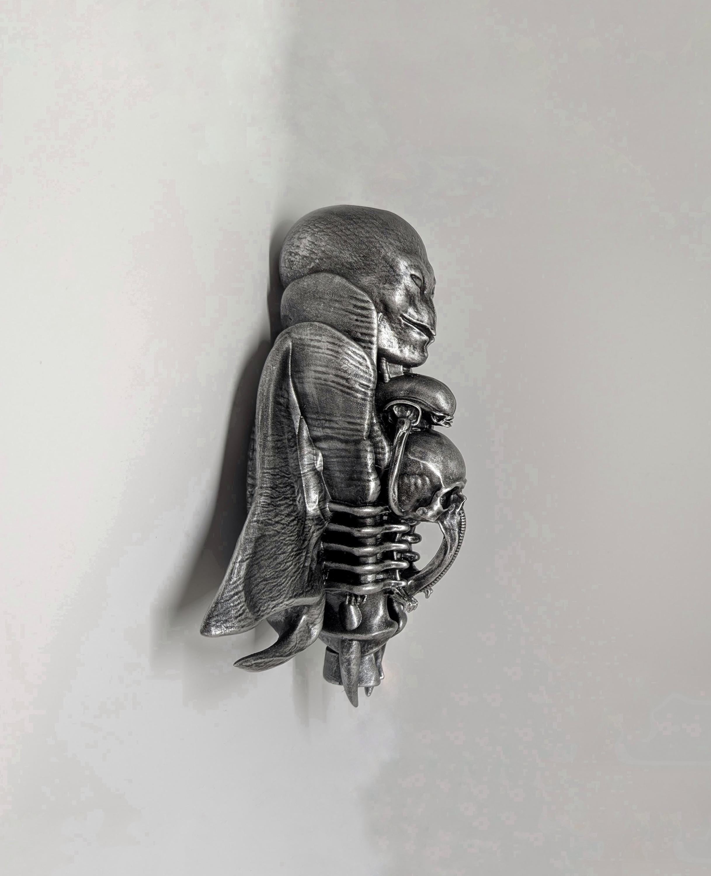 Inspired by H.R. Giger Mashup Wall Sculpture 3D Resin 11.8in (30 cm/300 mm)