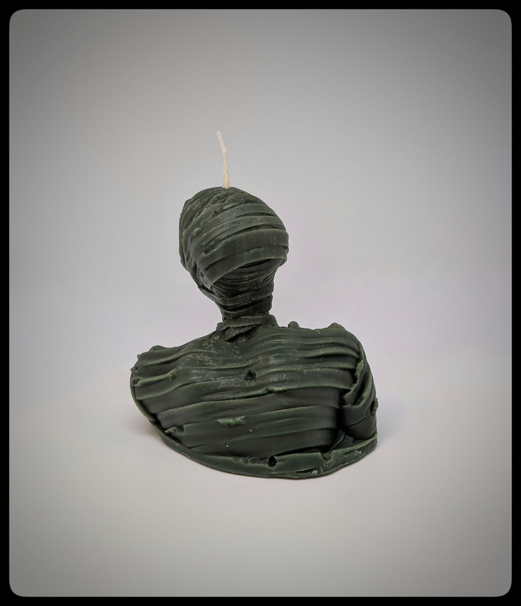 Vegan Mummy Candle -Height 3.74 inches (9.5 cm /95 mm)