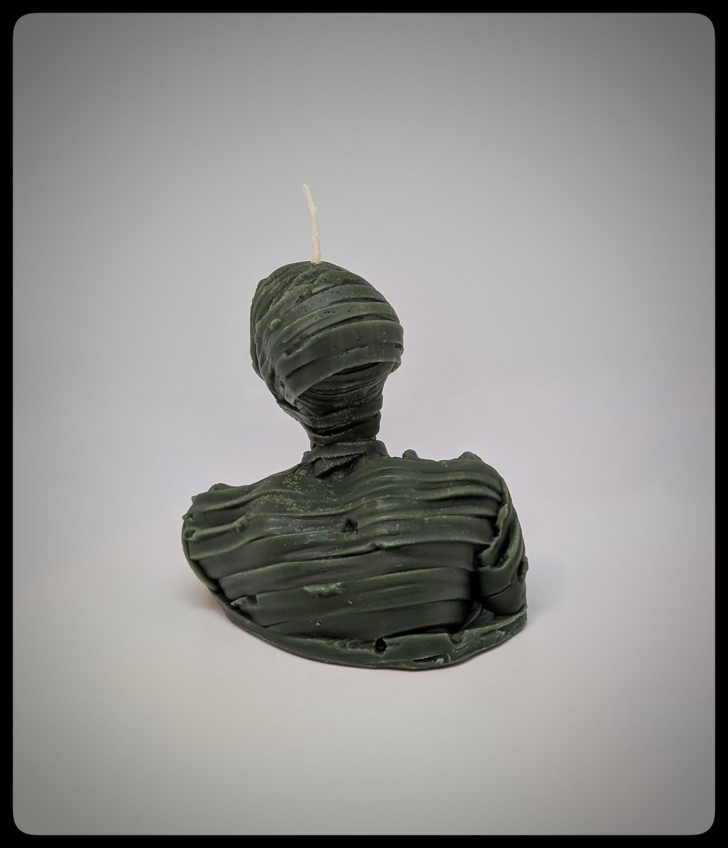 Vegan Mummy Candle -Height 3.74 inches (9.5 cm /95 mm)