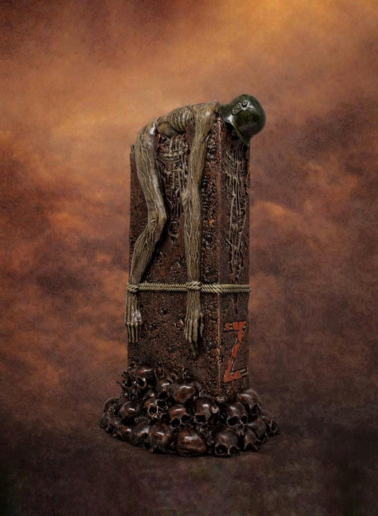 Zdzislaw Beksinski Inspired AD73 -3D Resin Sculpture Height 10.2" (26 cm/260 mm)