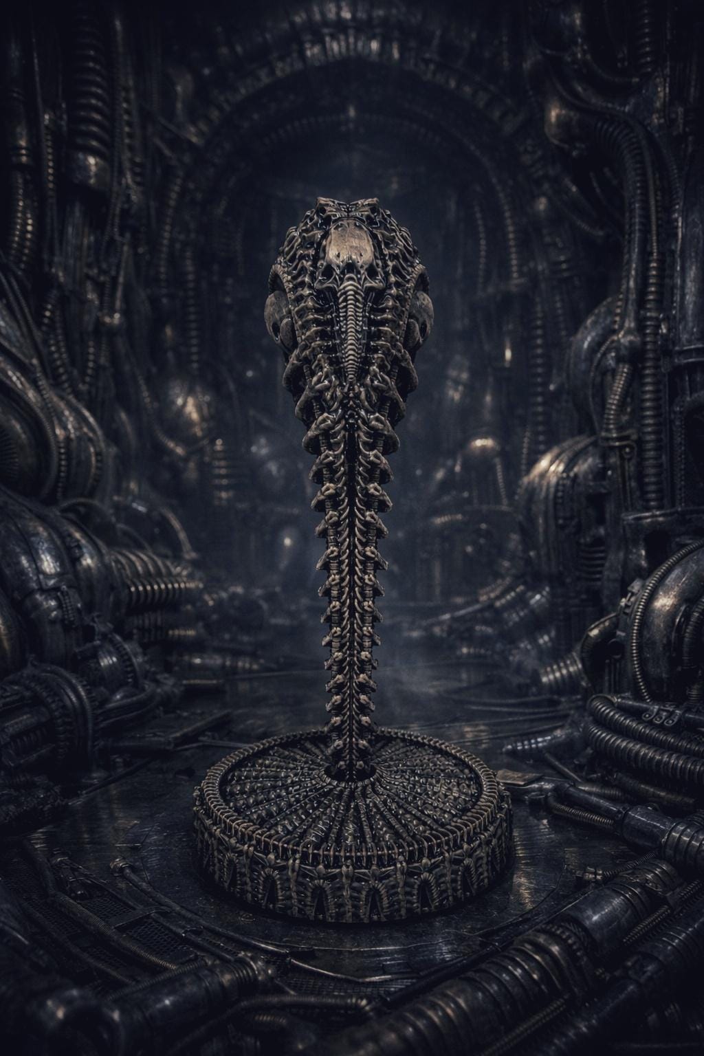 Ancient One – Biomechanical Art Figurine 3D Printed Resin 10.04" (25,5cm)