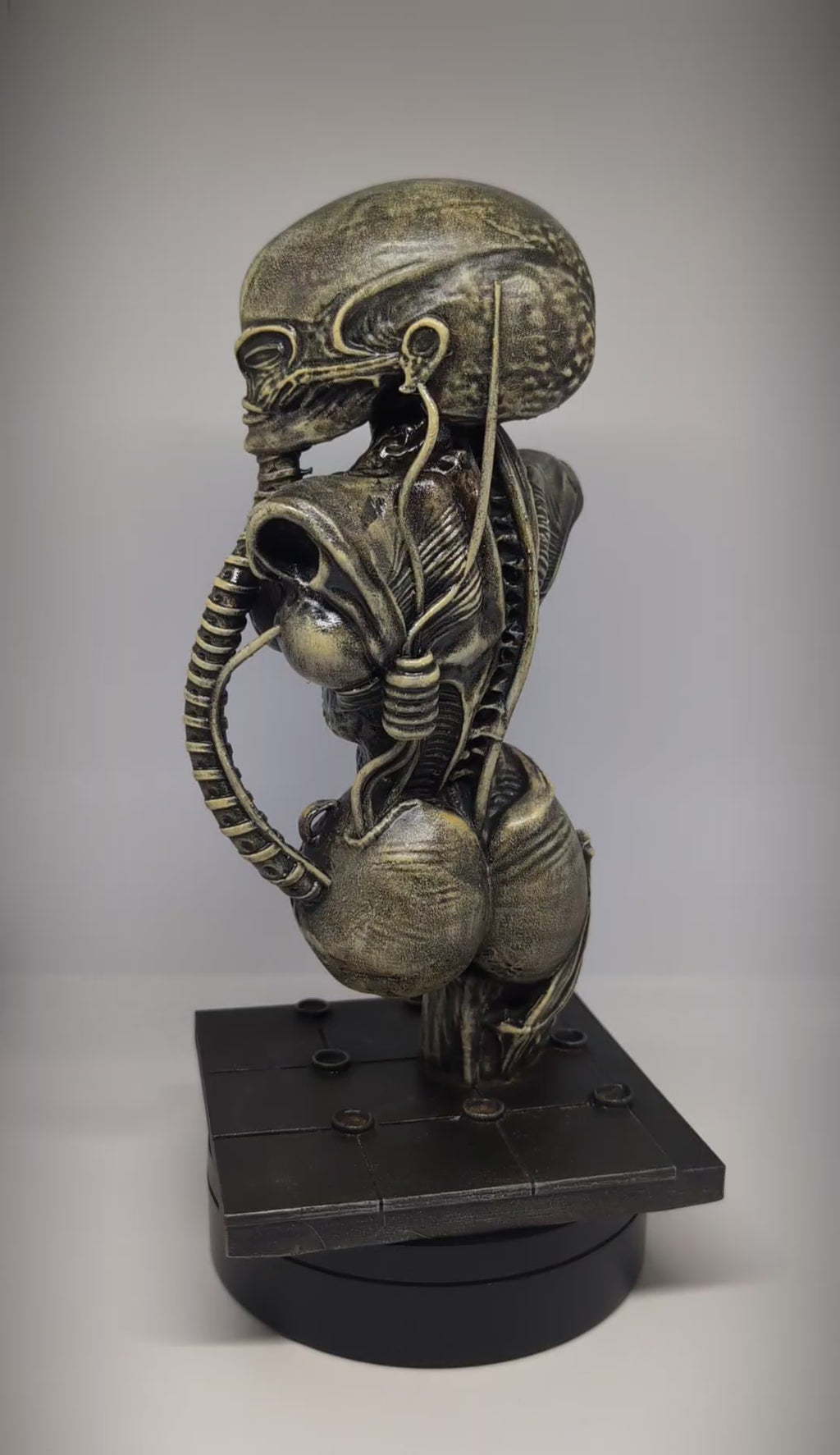 Inspired by H.R. Giger Atomic Children (1967) 3D Resin Sculpture 11in (28 cm)