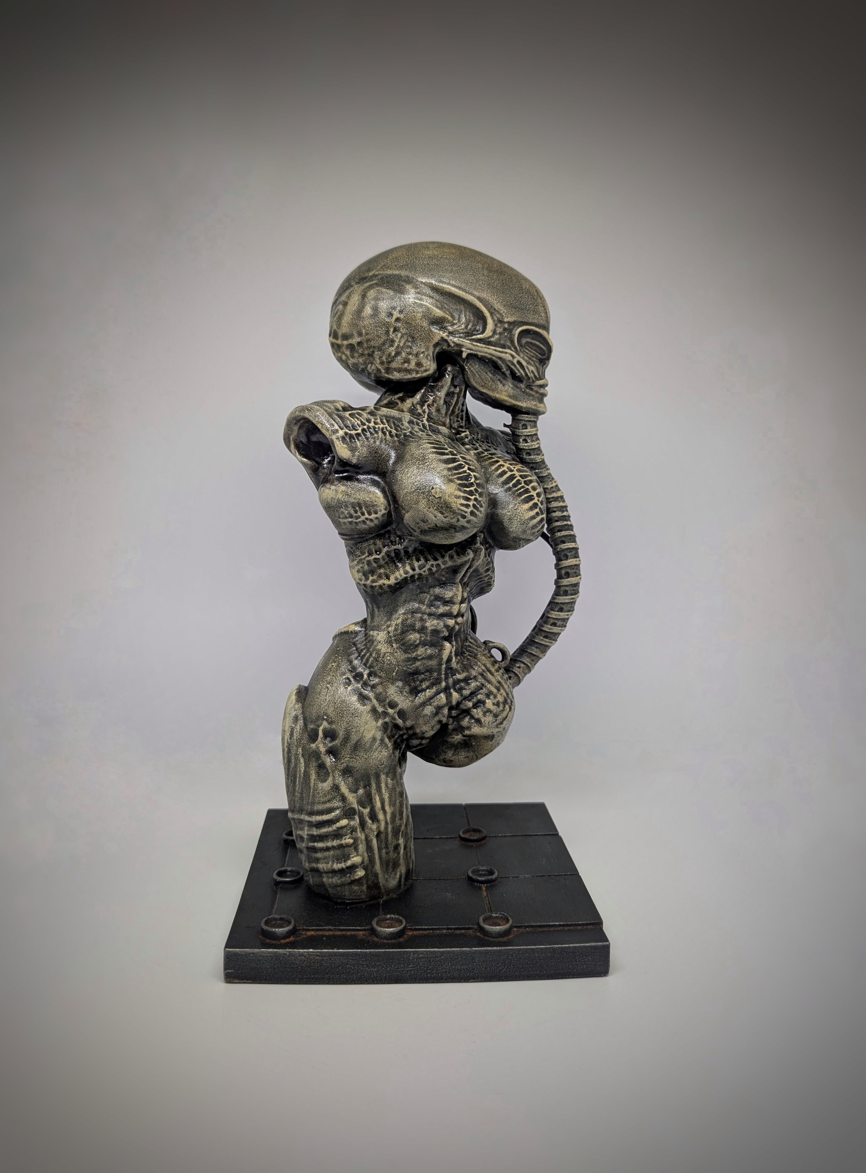 Inspired by H.R. Giger Atomic Children (1967) 3D Resin Sculpture 11in (28 cm)
