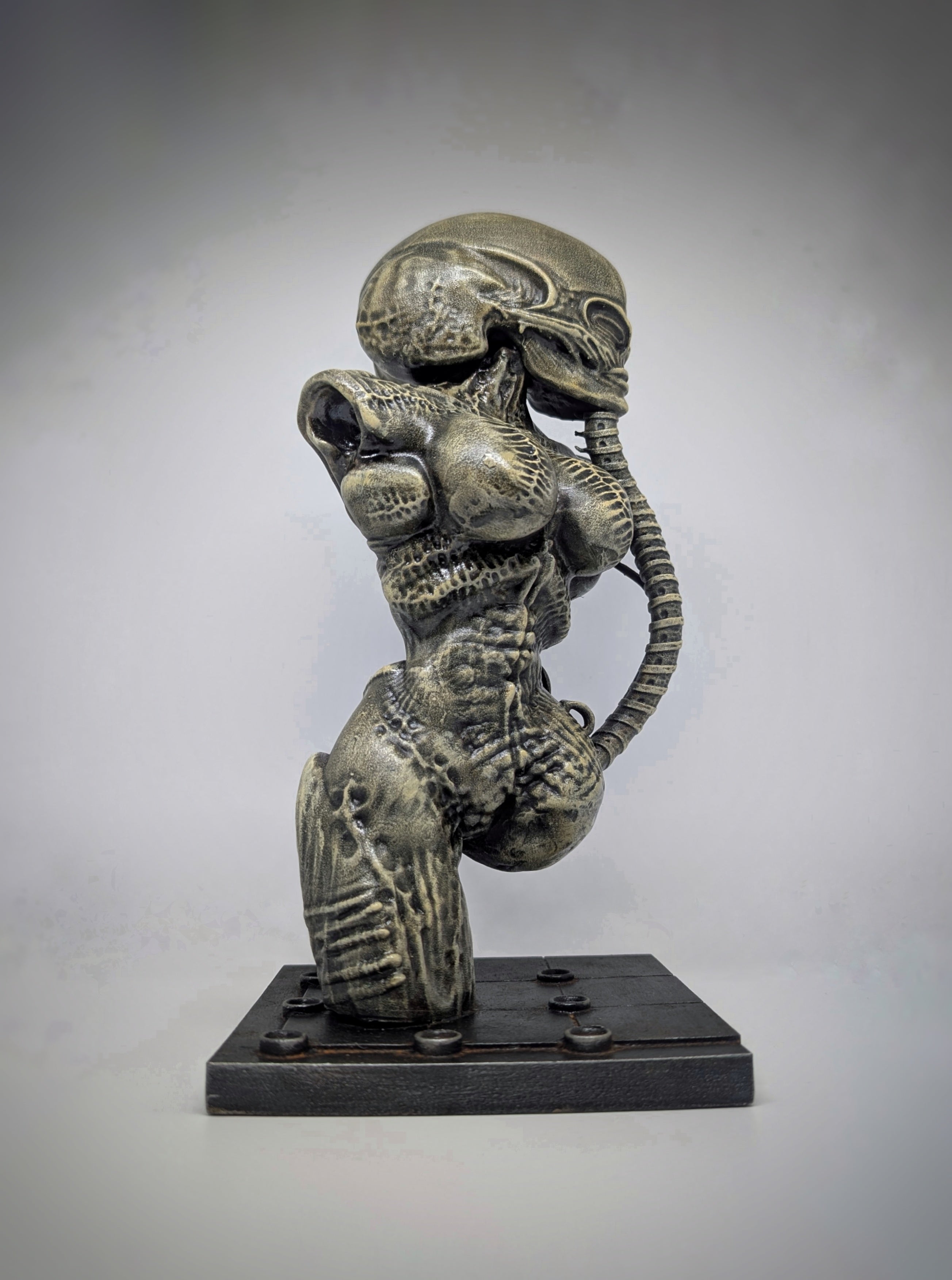 Inspired by H.R. Giger Atomic Children (1967) 3D Resin Sculpture 11in (28 cm)