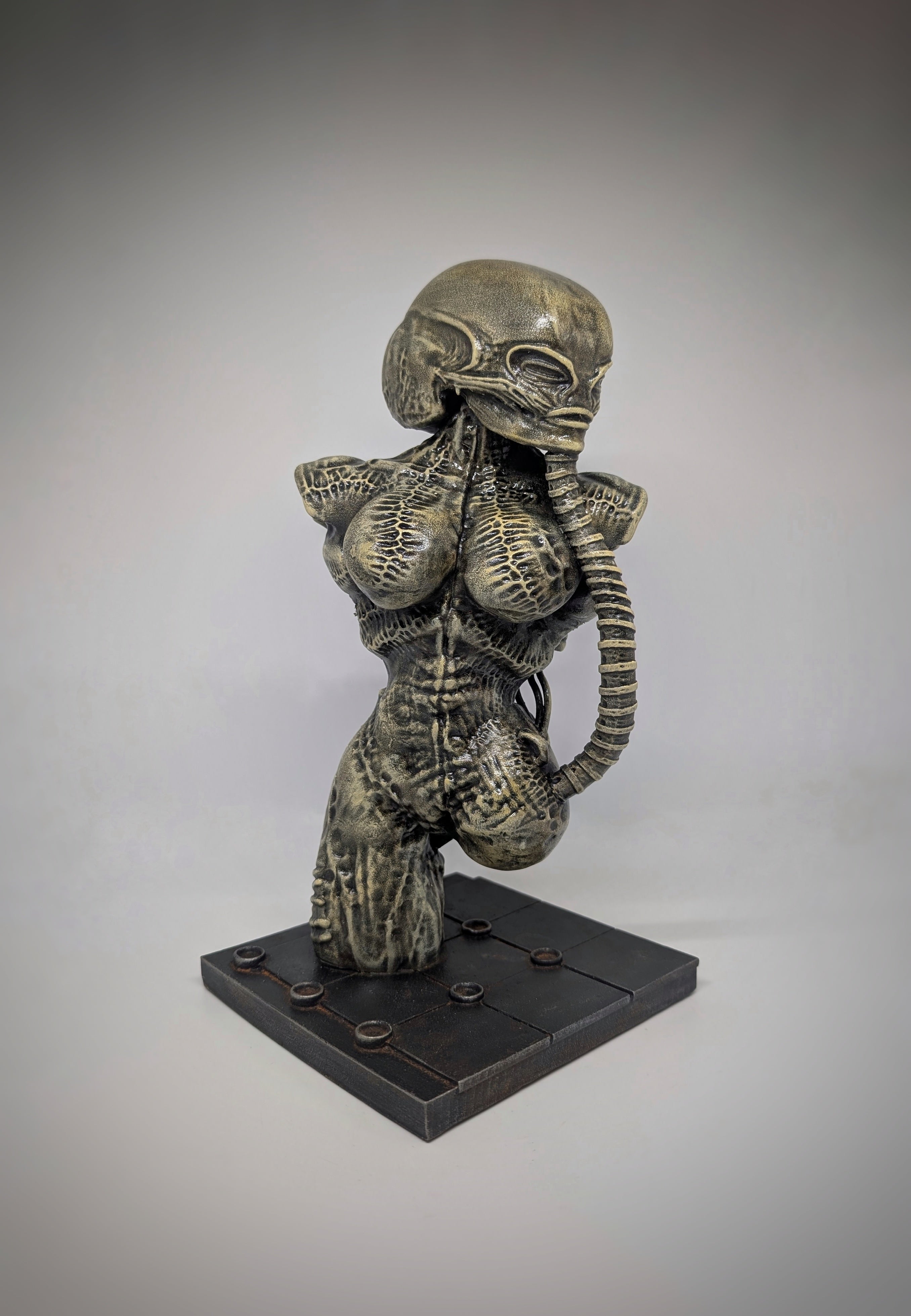 Inspired by H.R. Giger Atomic Children (1967) 3D Resin Sculpture 11in (28 cm)