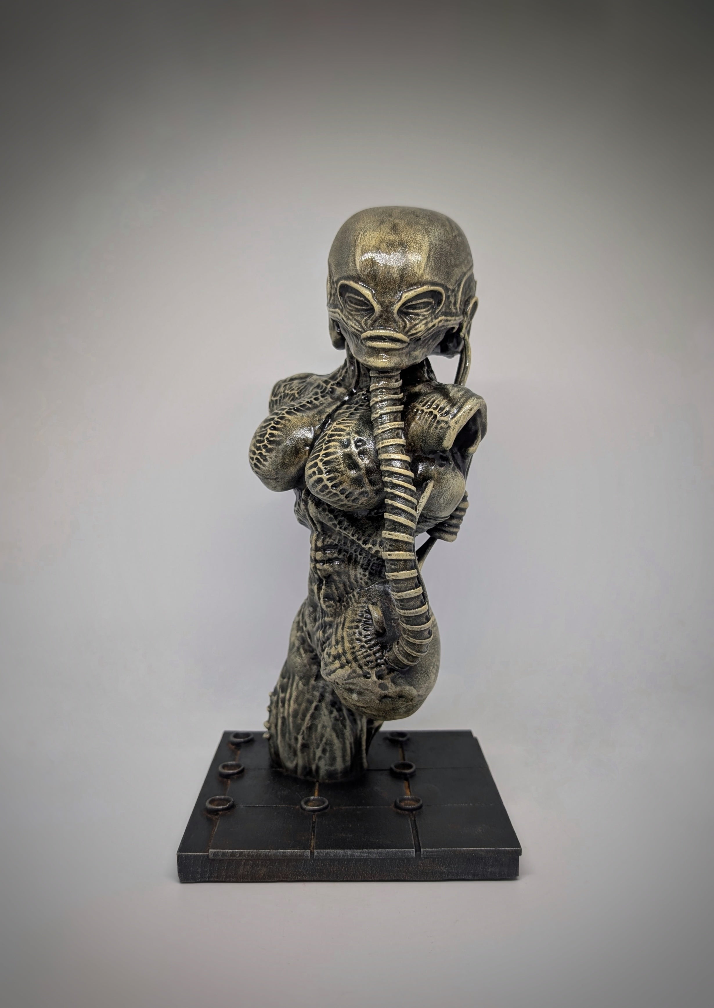 Inspired by H.R. Giger Atomic Children (1967) 3D Resin Sculpture 11in (28 cm)